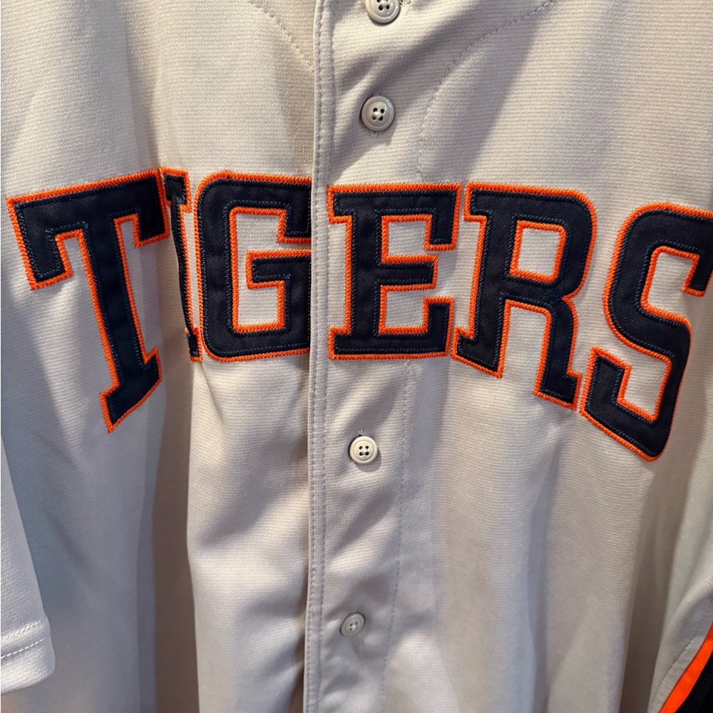 Gray Tigers Baseball Jersey - 2XL
